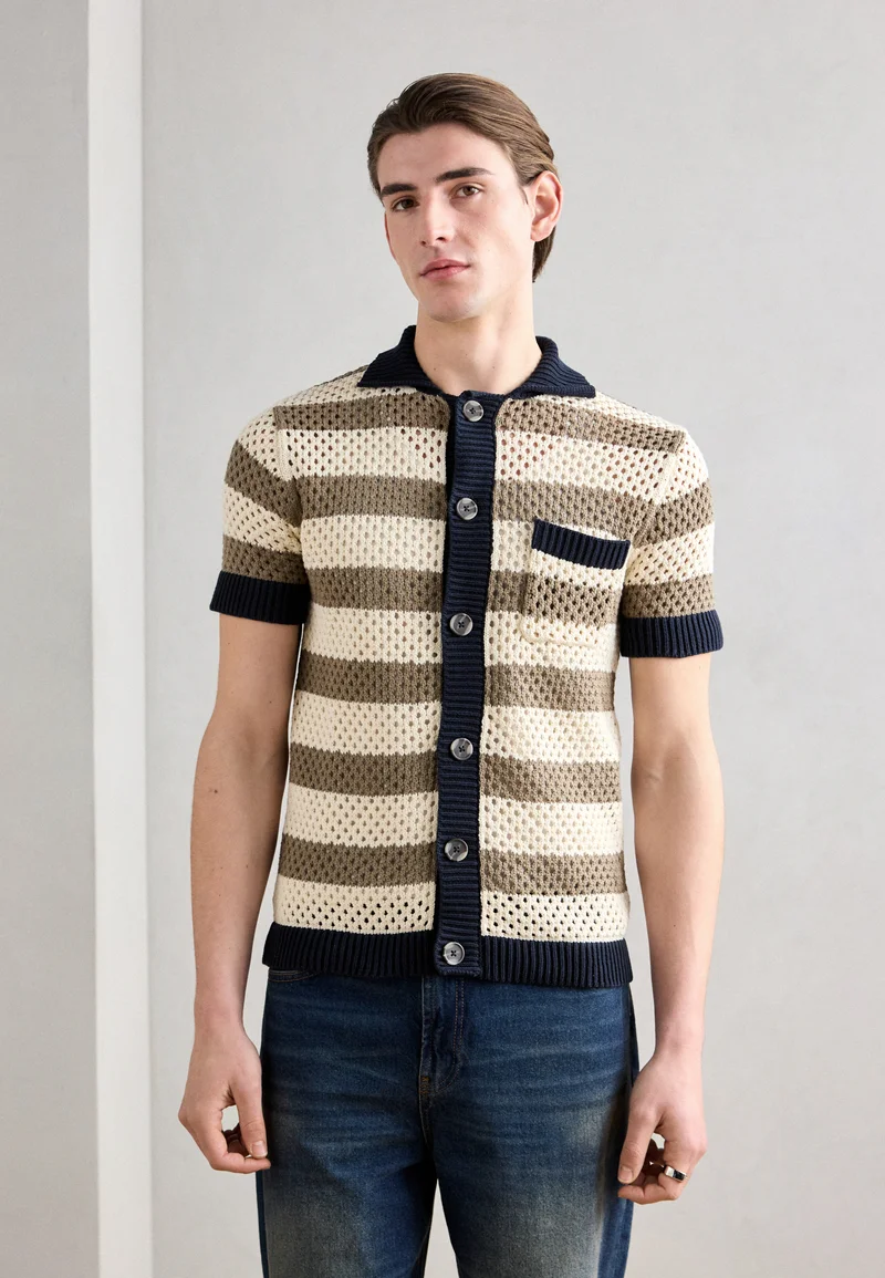 worldwide shipping Lindbergh Shirt - stone Clothing Shirts Casual Shirts