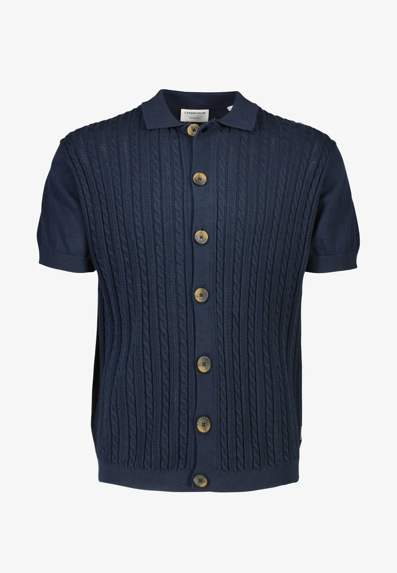 official online website Lindbergh CABLE - Cardigan navy Clothing Knitwear Cardigans