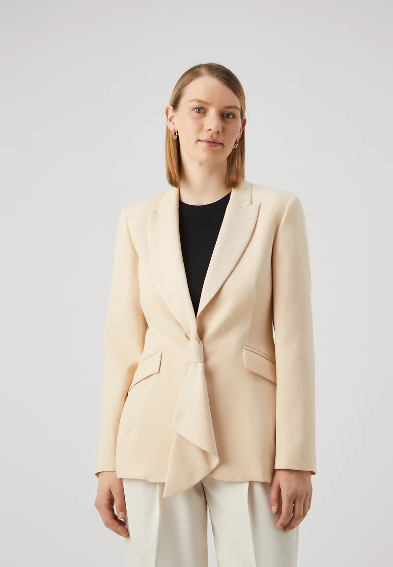 Best Prices LIU JO FOULARD - Blazer beige chaud Clothing Jackets & Blazers Bomber Jackets