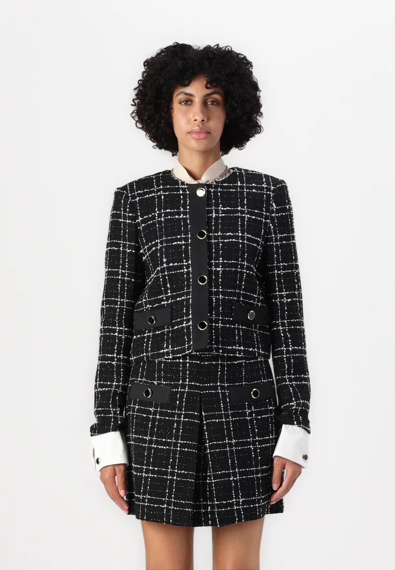 affordable price LIU JO GIACCA BOXY - Blazer black Clothing Jackets & Blazers Bomber Jackets