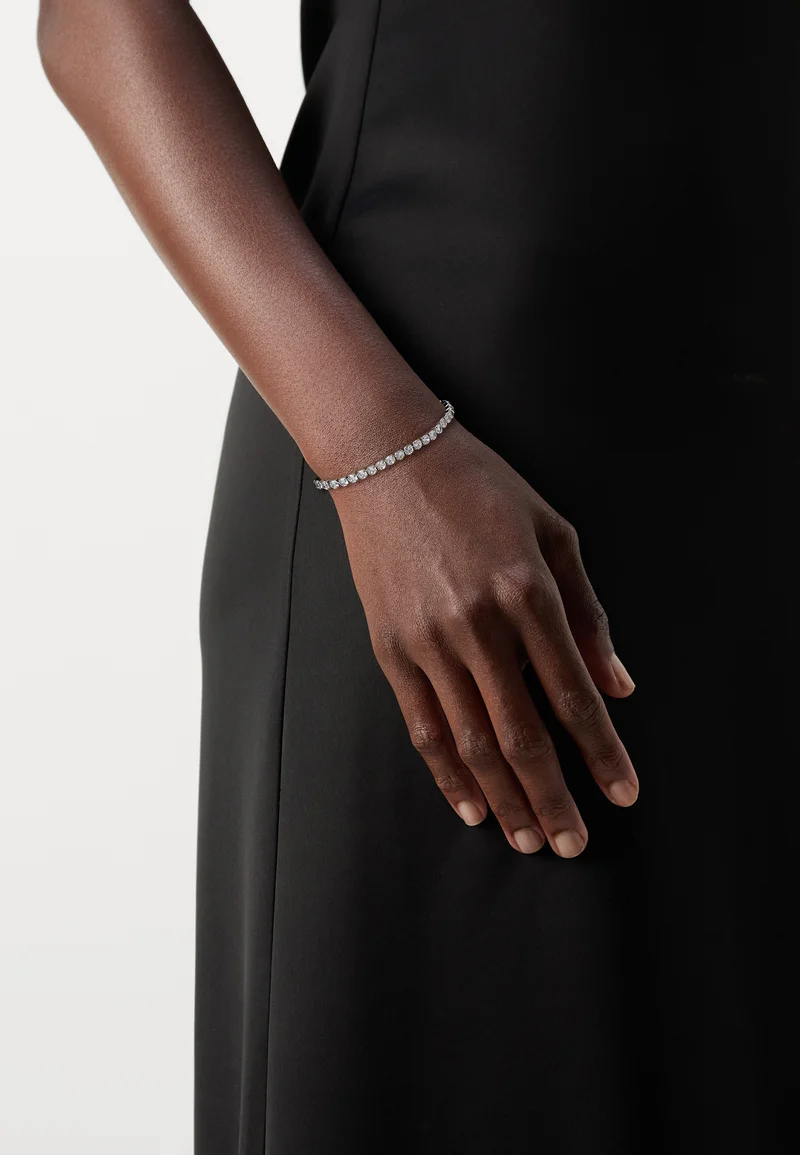 100% top quality LIU JO TENNIS BRACELET ESSENTIAL - Bracelet silver-coloured/white Accessories Jewellery Bracelets