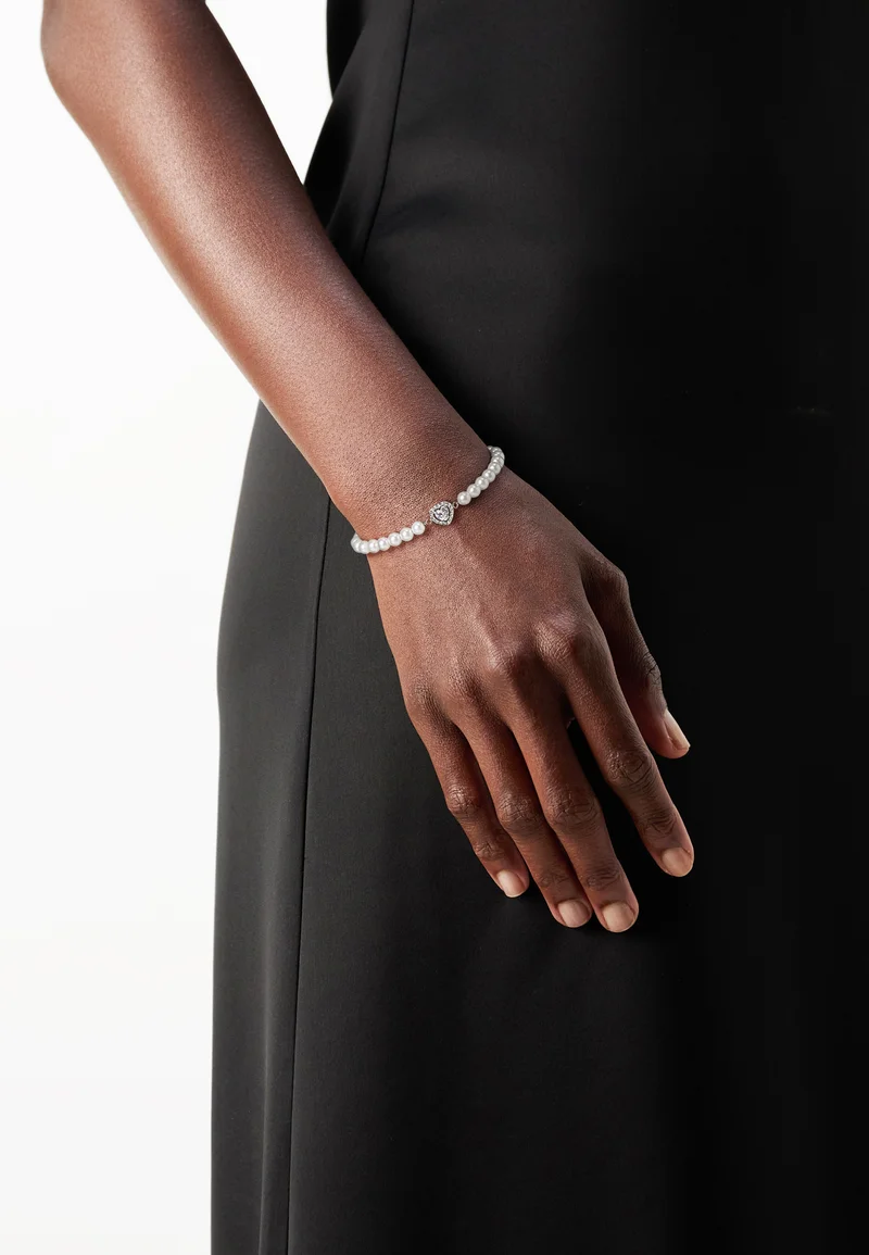 various styles LIU JO BRACELET ESSENTIAL - Bracelet silver-coloured/white Accessories Jewellery Bracelets