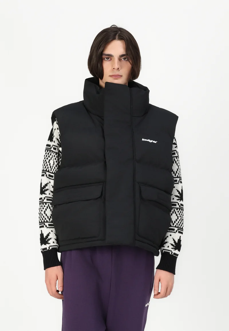 timeless design LOW LIGHTS STUDIOS® ORION PUFFER UNISEX - Waistcoat black Clothing Jackets & Blazers Bomber Jackets