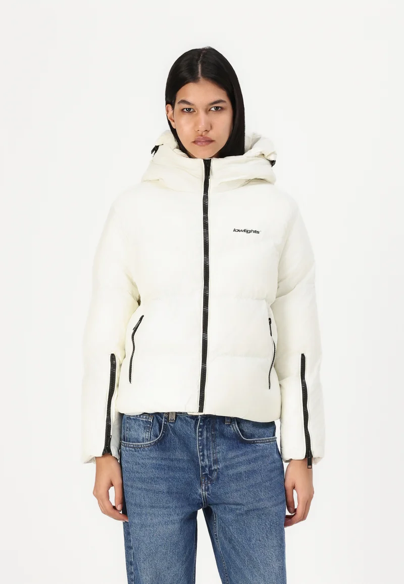 best value LOW LIGHTS STUDIOS® YEAR WOMAN PUFFER JACKET - Winter jacket beige Clothing Jackets & Blazers Bomber Jackets