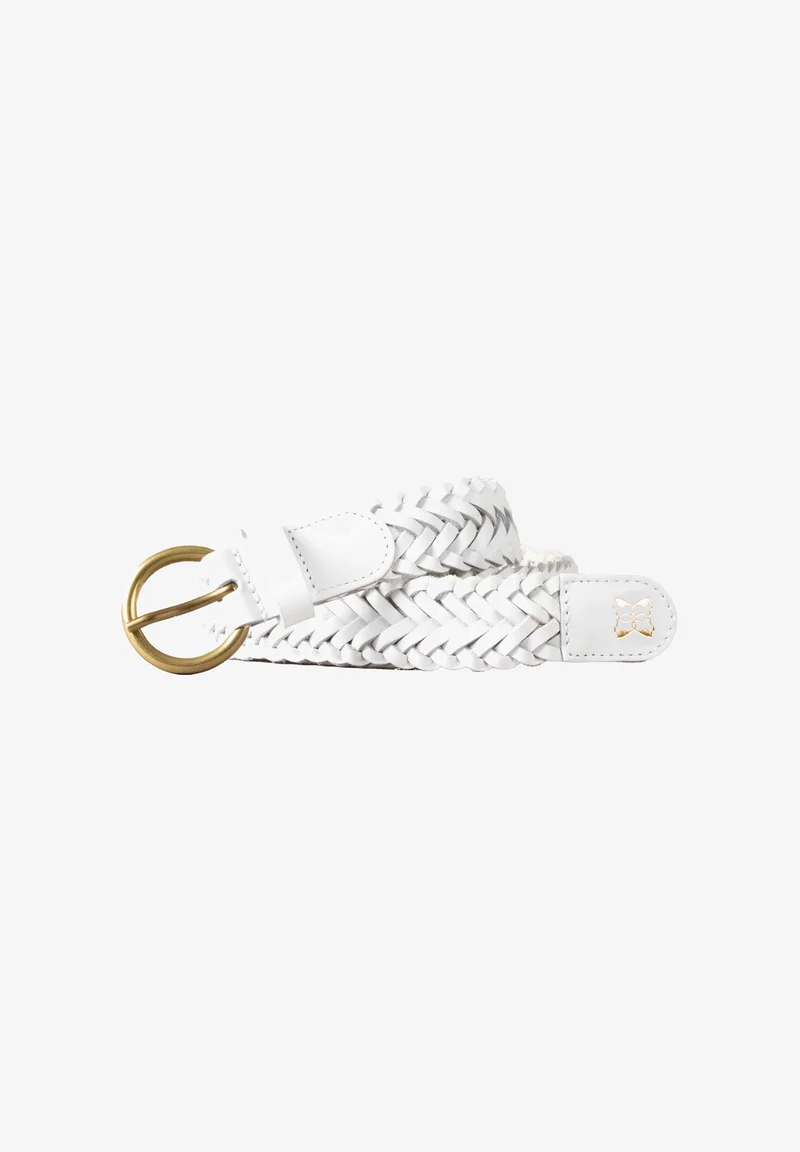 wholesale price Lakeland Leather Braided belt - white Accessories Belts Braided belt