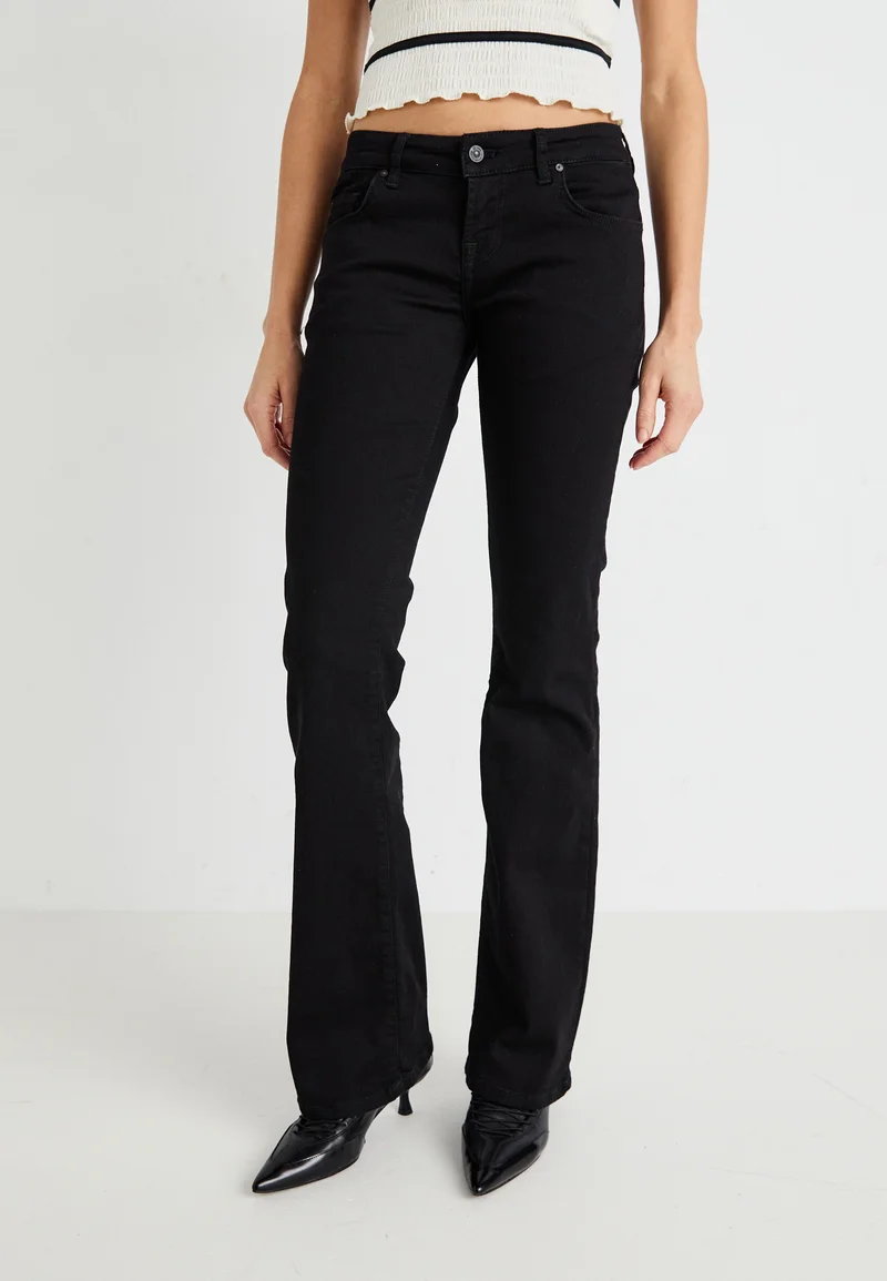 Online Here LTB ROXY LOW RISE - Flared Jeans black Clothing Bootcut & Flared