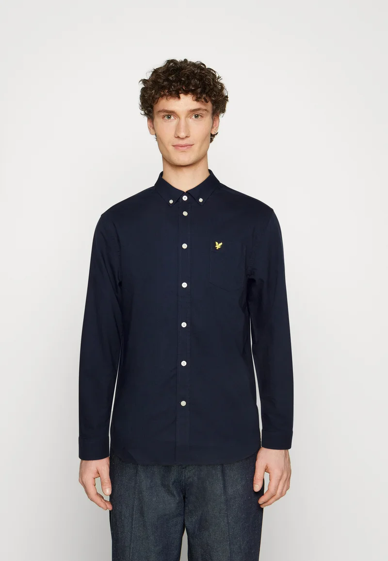 factory wholesale prices Lyle & Scott REGULAR FIT LIGHT WEIGHT OXFORD - Shirt dark navy Clothing Sale Shirts Business Shirts