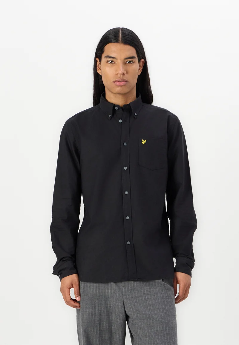 complete in specifications Lyle & Scott PLAIN SHIRT - Shirt jet black Clothing Shirts Casual Shirts