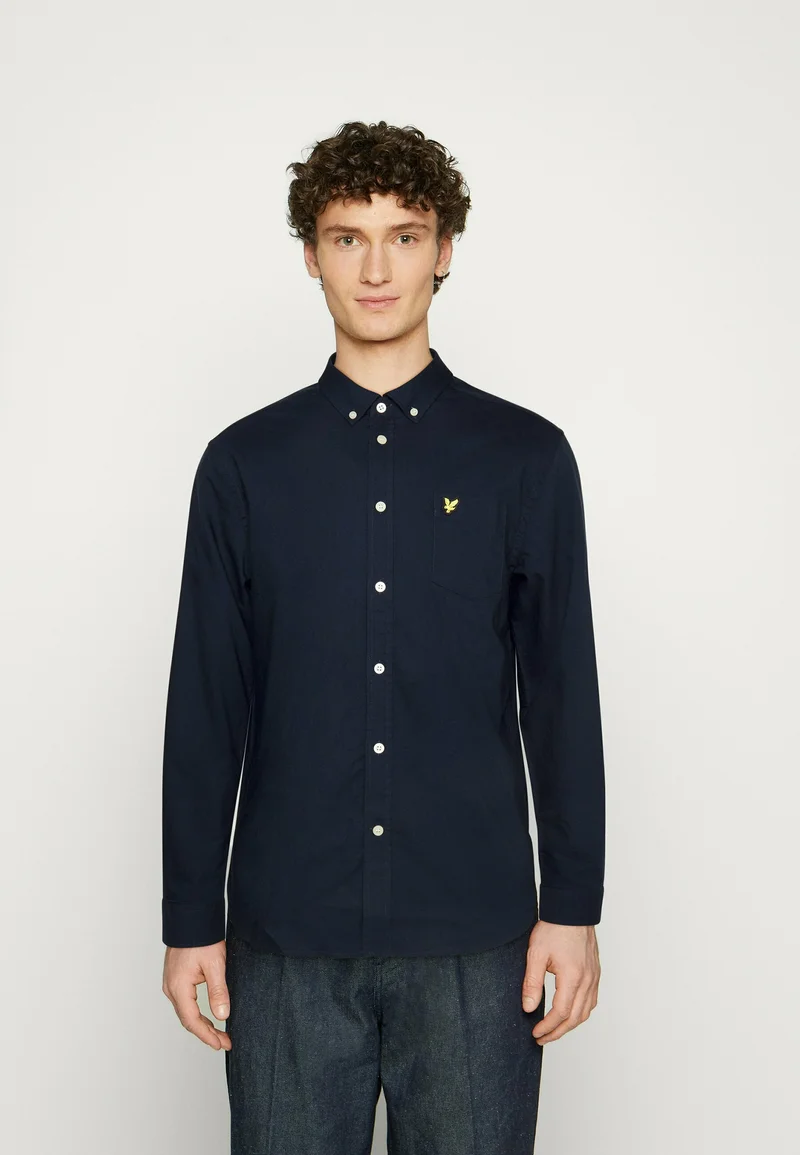stylish Lyle & Scott PLAIN SHIRT - Shirt dark navy Clothing Shirts Casual Shirts