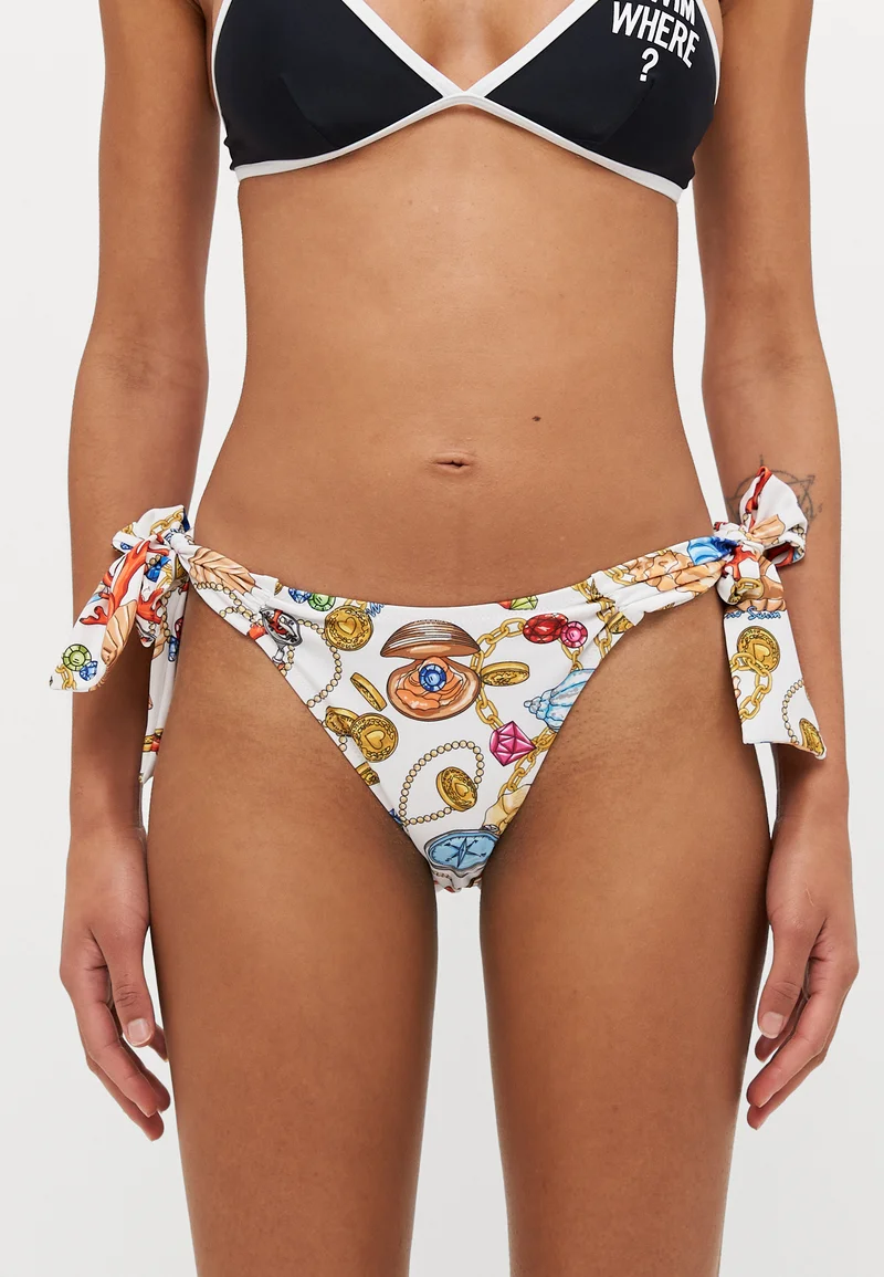 Colorful And Fashion-Forward MOSCHINO SWIM LACCI - Bikini bottoms bianco Clothing Swimwear Bikinis Bikini sets