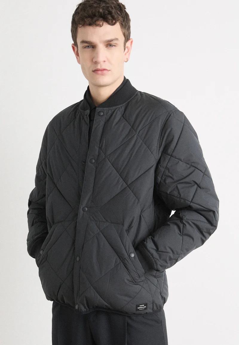 utterly stylish Mads Nørgaard RECYCLE HUNTER JACKET - Bomber Jacket black Clothing Sale Jackets Gilet Bomber Jackets