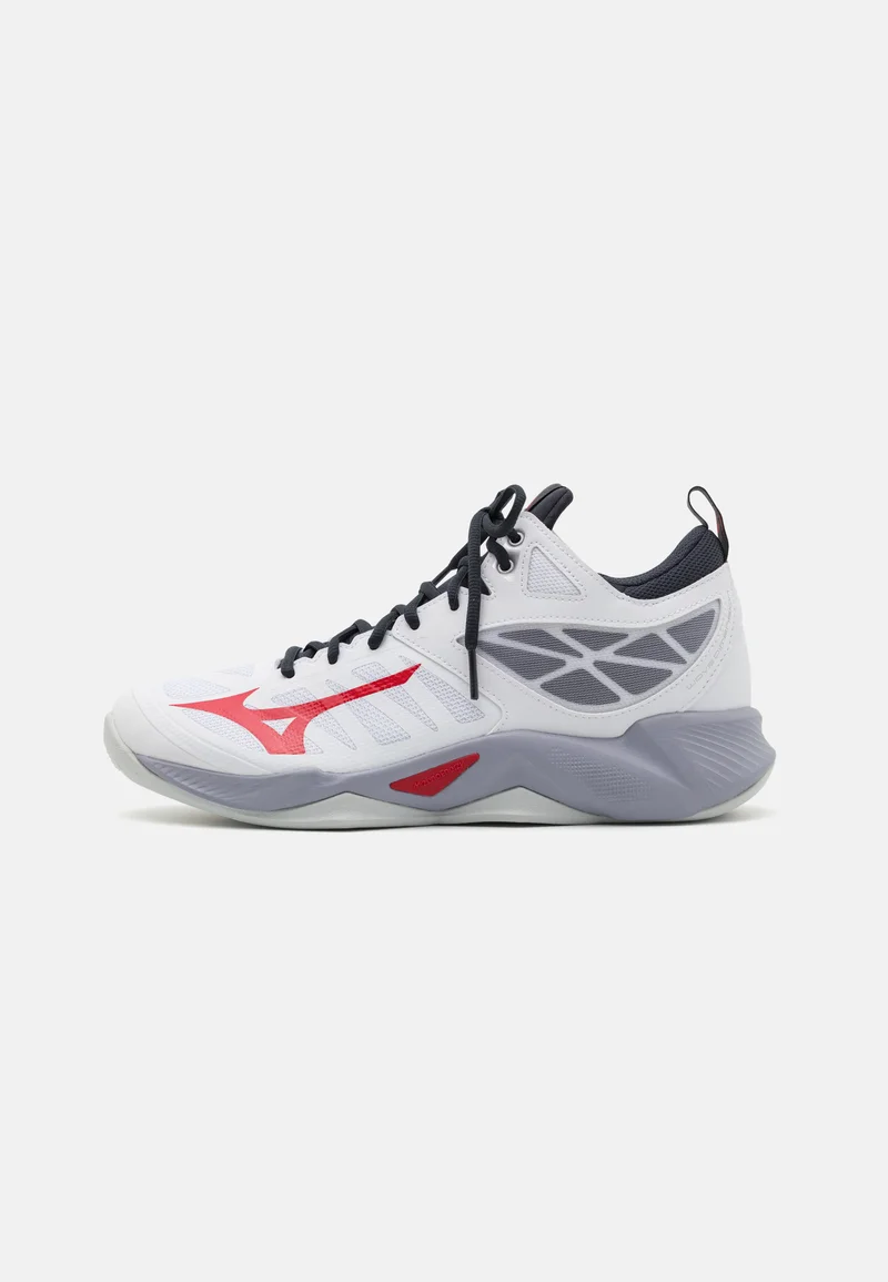USA Sale Online Store Mizuno WAVE DIMENSION MID - Volleyball shoes white/salsa/black Sport Sale Shoes Boots