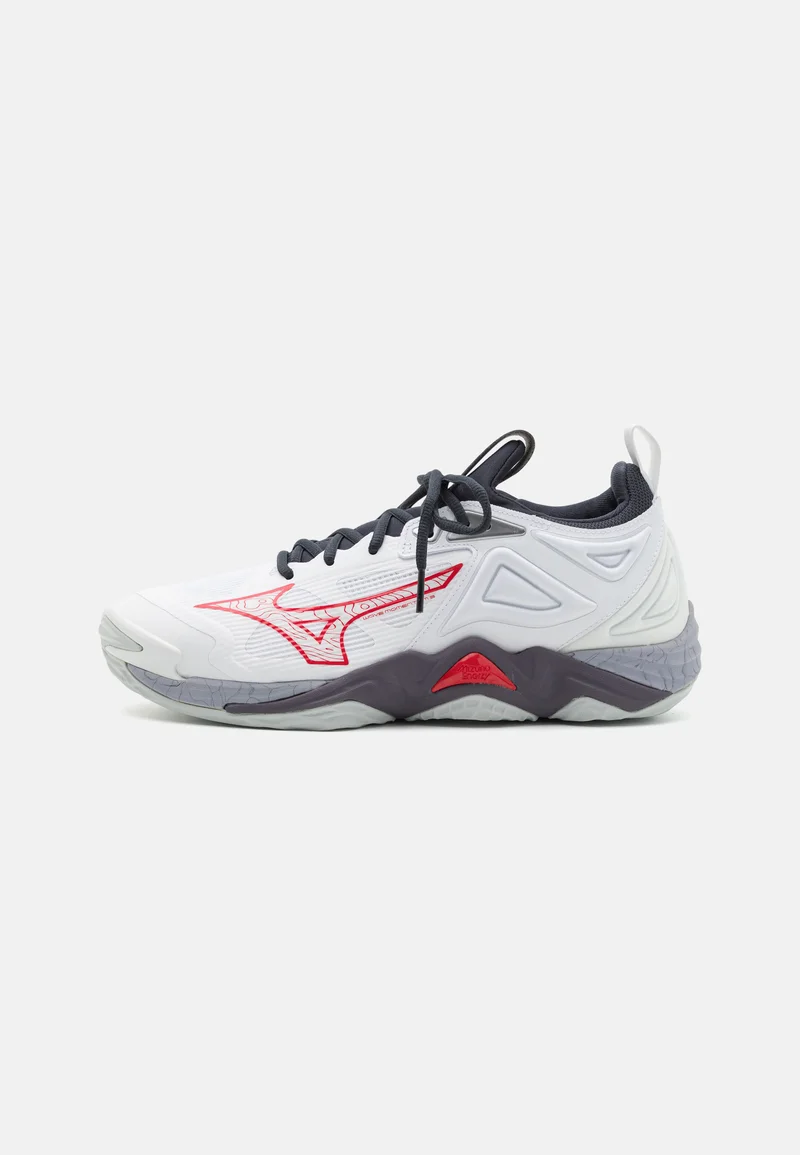 Cheap Sale Mizuno WAVE MOMENTUM 3 - Volleyball shoes white/salsa/black Sport Sale Shoes Boots