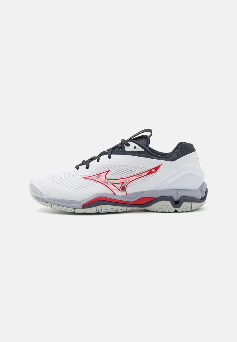 Wholesale online Mizuno WAVE STEALTH 6 - Handball shoes white/salsa/black Sport Sale Shoes Boots