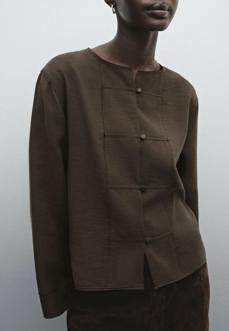 outlet boutique Massimo Dutti Blouse - brown Clothing Shirts & Blouses Blouses