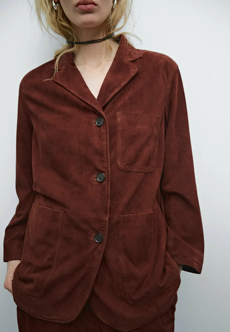 Save up to 80% Massimo Dutti Blazer - bordeaux Clothing Jackets & Blazers Blazers