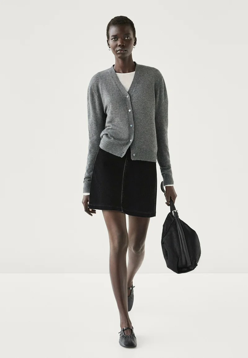Discount Save up to Massimo Dutti Cardigan - grey Clothing Knitwear & Cardigans Cardigans