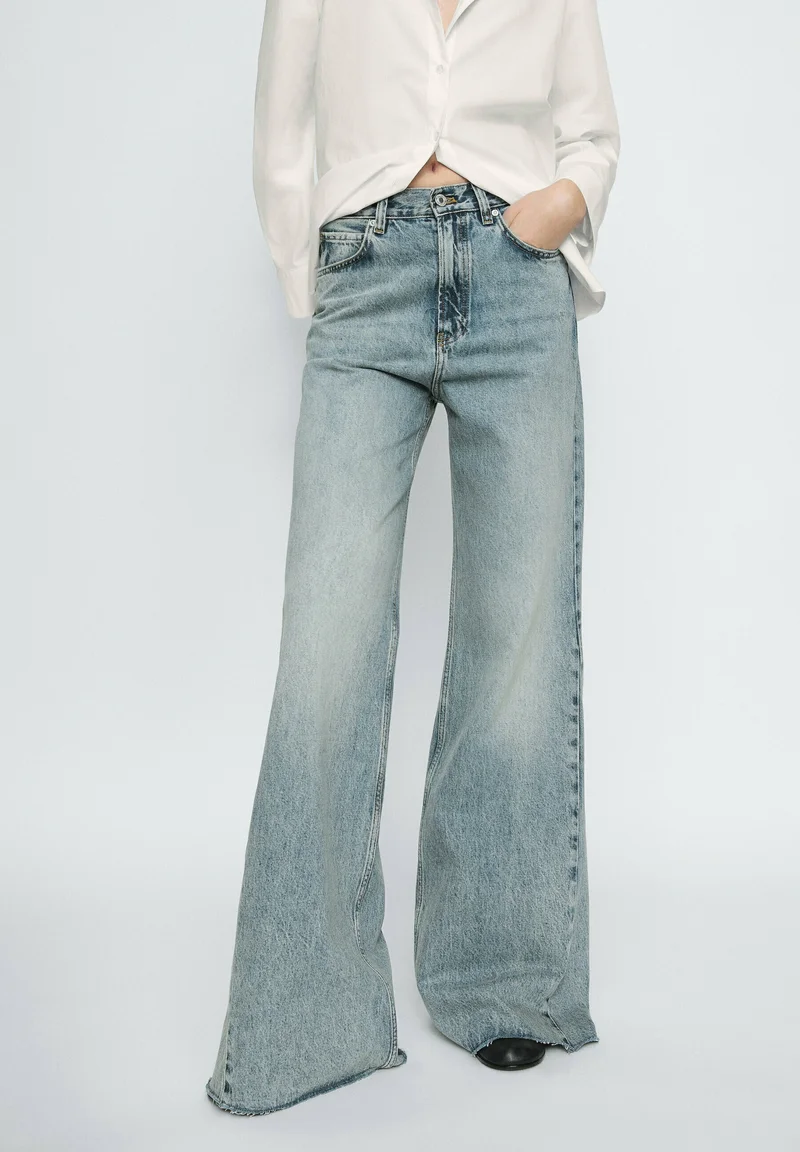 wide varieties Massimo Dutti Flared Jeans - blue denim Clothing Bootcut & Flared