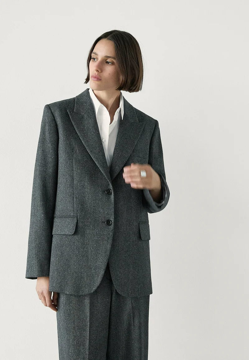 luxurious Collection Massimo Dutti Blazer - black Clothing Jackets & Blazers Blazers