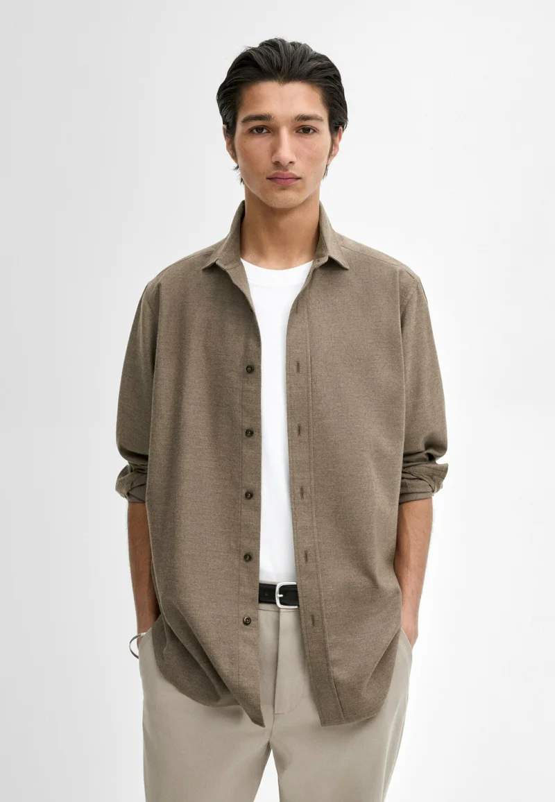 Clearance Sale Massimo Dutti Shirt - brown Clothing Shirts Casual Shirts