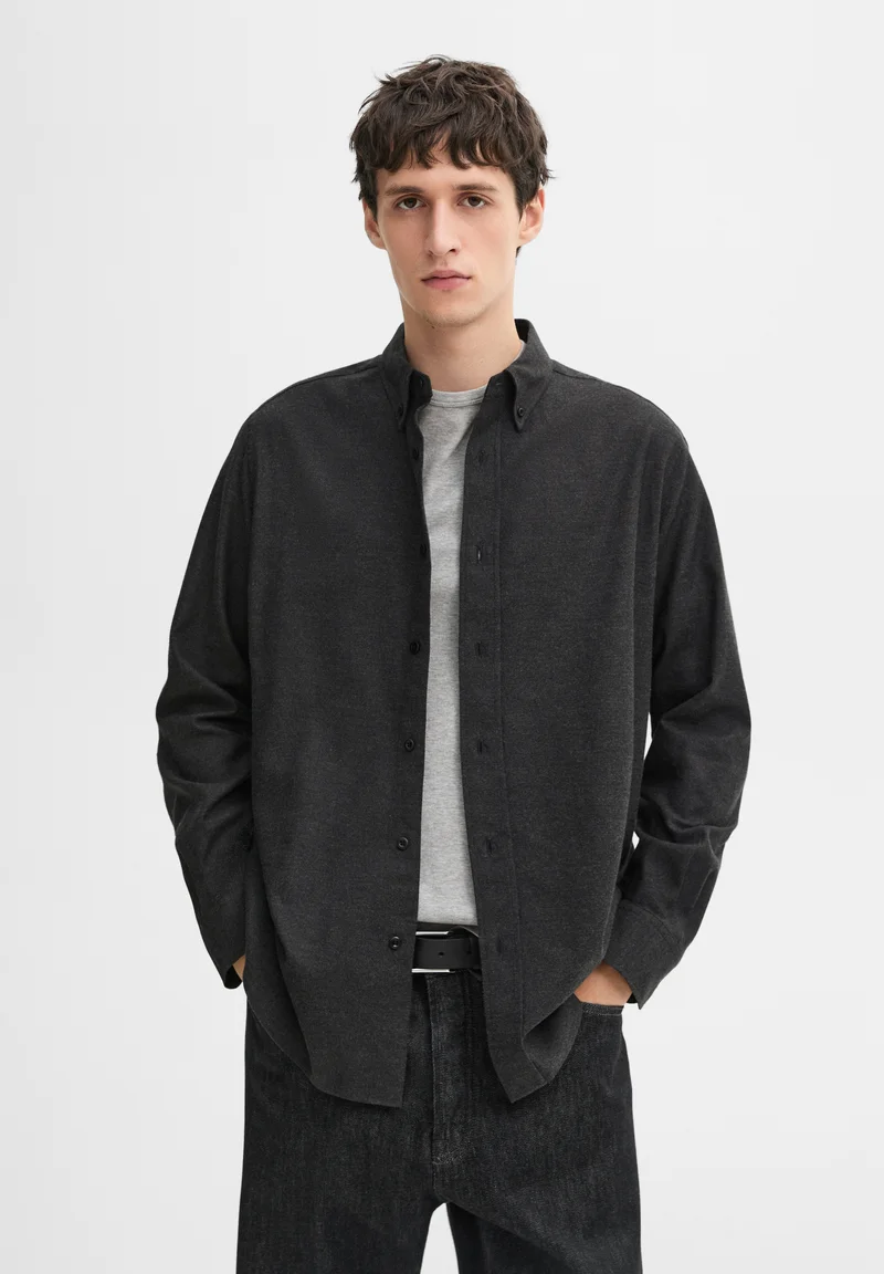 Classic Styles Massimo Dutti MELANGE - Shirt grey Clothing Sale Shirts Business Shirts