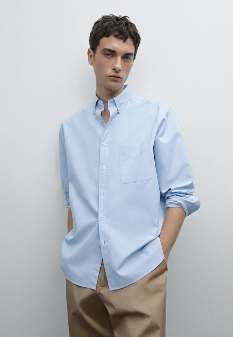 great deals Massimo Dutti OXFORD  - Shirt blue Clothing Shirts Casual Shirts