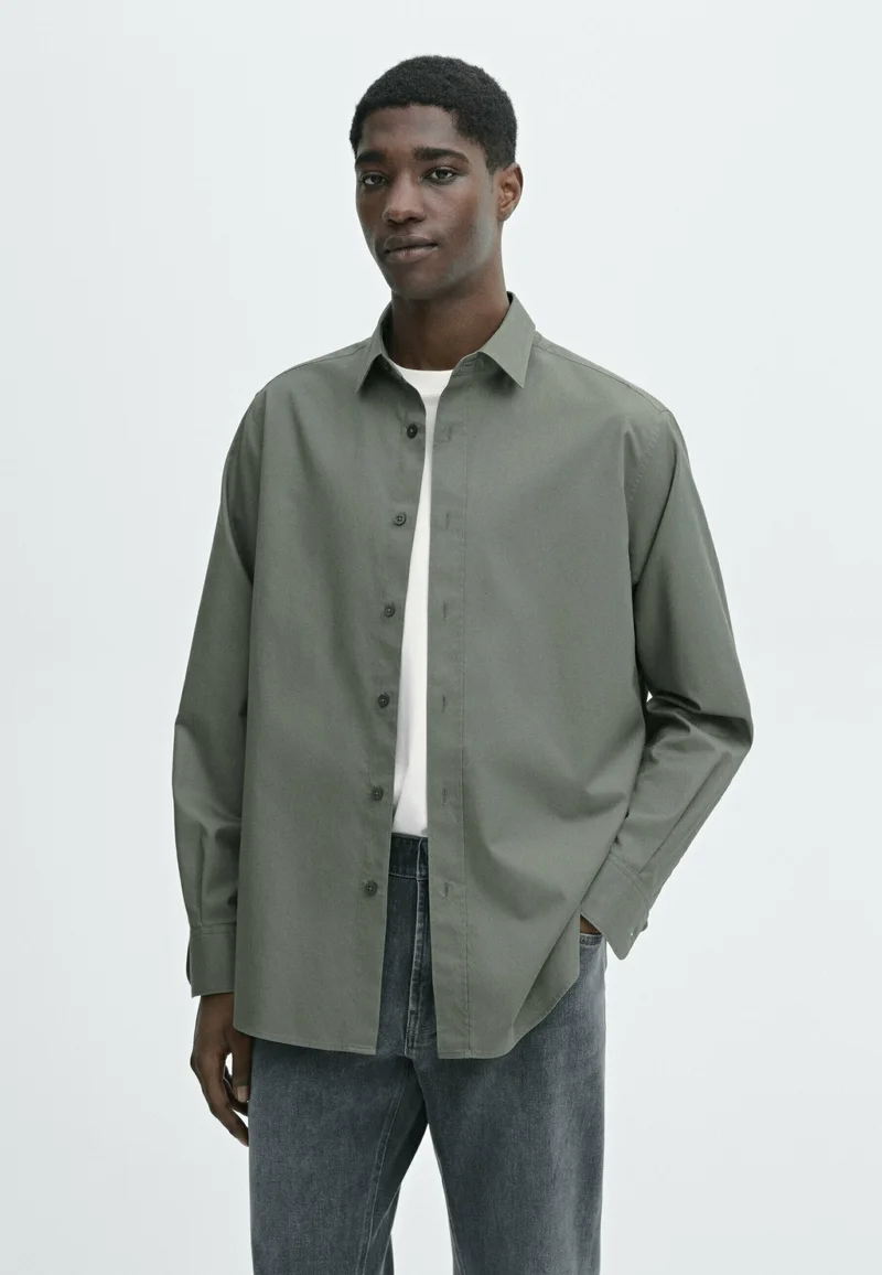 wide range Massimo Dutti Shirt - dark green Clothing Shirts Casual Shirts