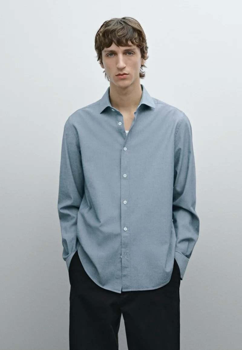 popular Massimo Dutti OXFORD  - Shirt blue Clothing Shirts Casual Shirts