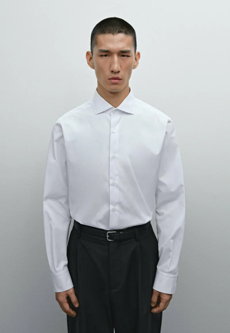 vast selection Massimo Dutti Formal shirt - mottled light blue Clothing Shirts Business Shirts
