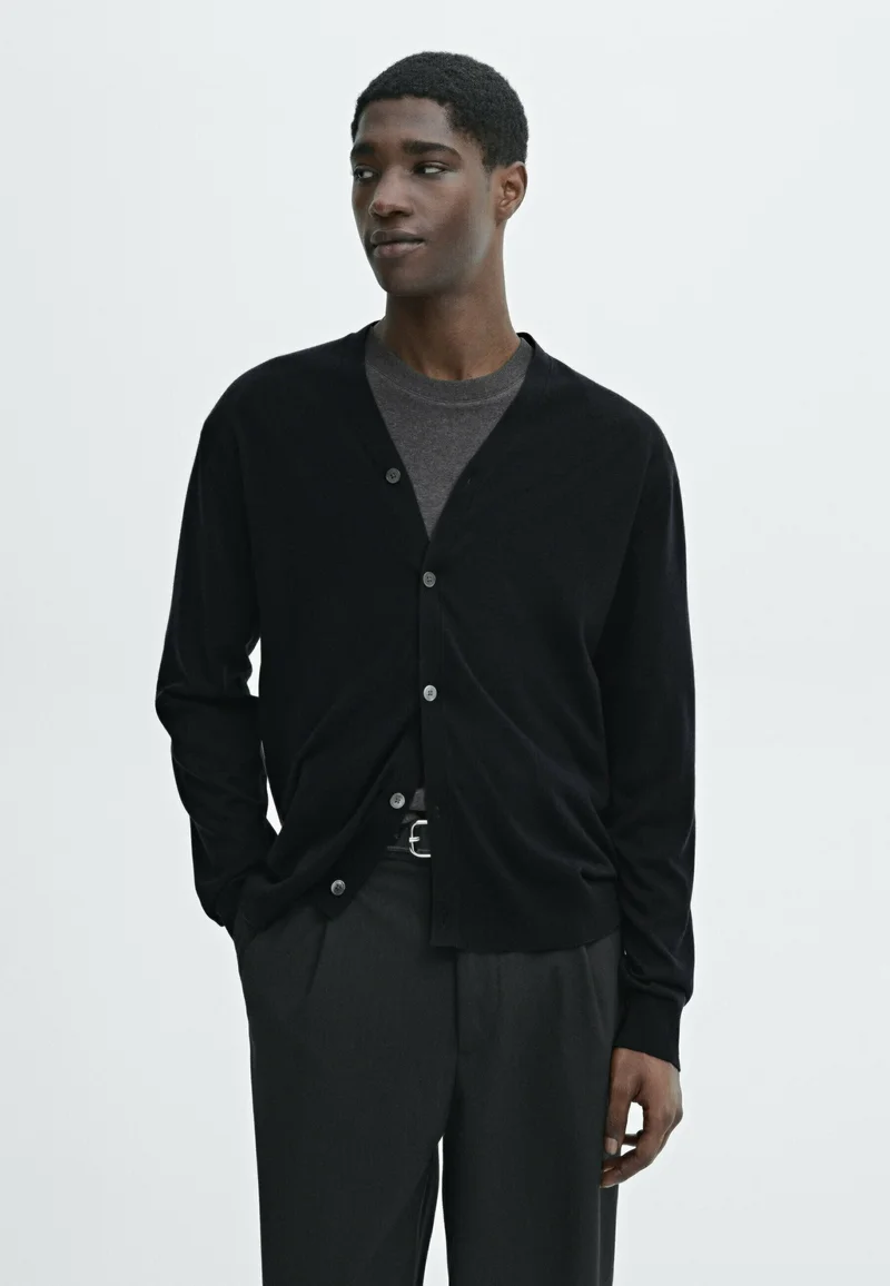 Save up to 80% Massimo Dutti Cardigan - dark blue Clothing Knitwear Cardigans