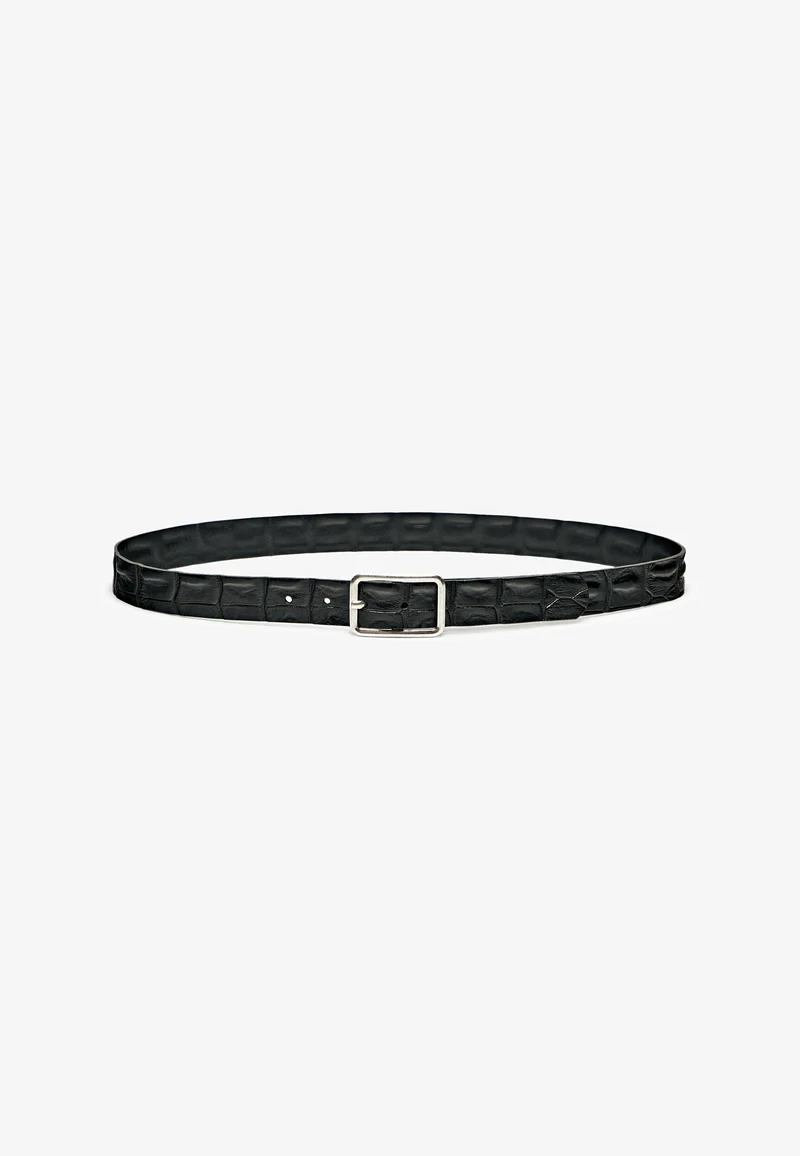 Sale USA Online Massimo Dutti Belt - black Accessories Belts Casual belts