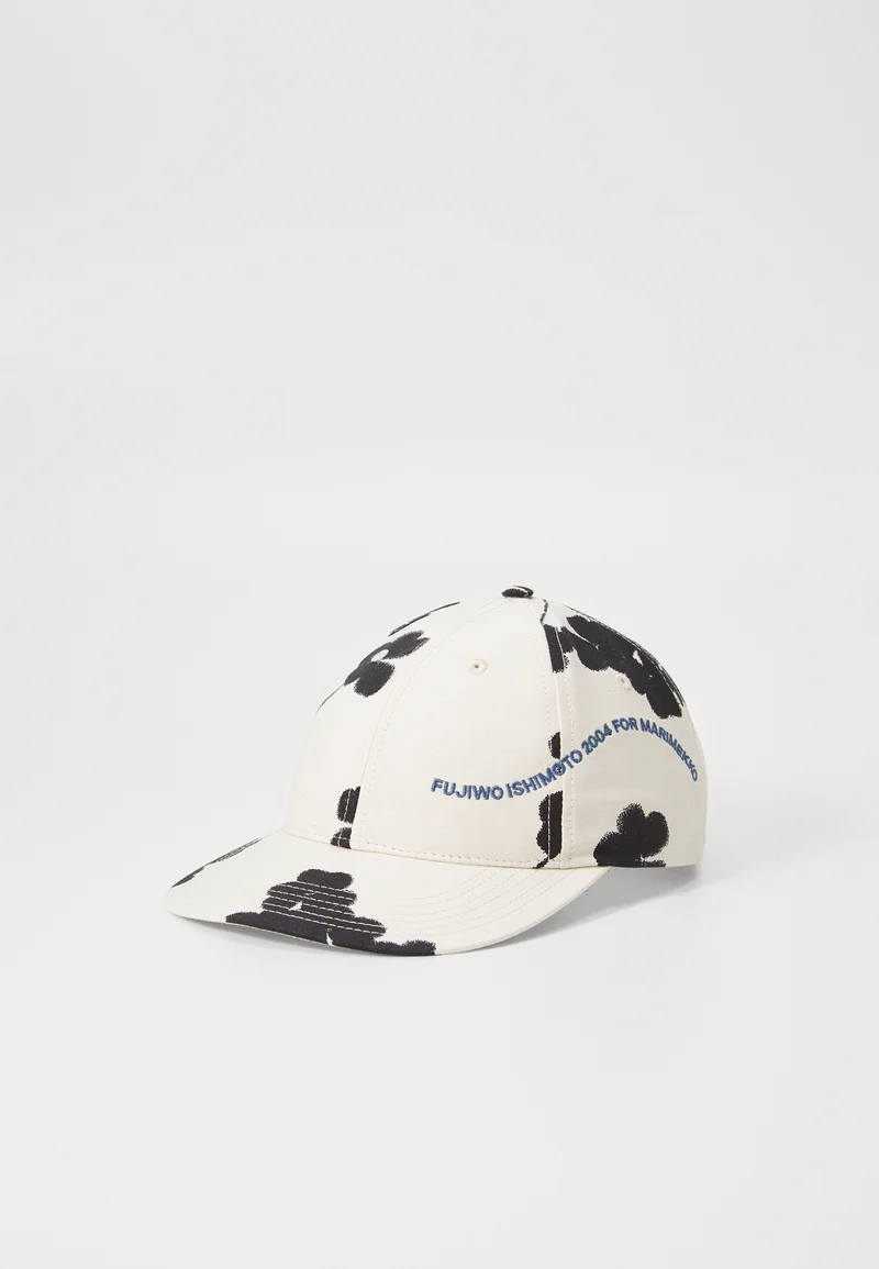 world-wide renown Marimekko SULKU KETUNLEIPÄ - Cap off white/black Accessories Hats & headscarves Caps