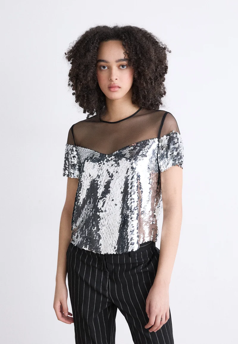 official authorized store Marc Cain Blouse - platinum grey Clothing Shirts & Blouses Blouses