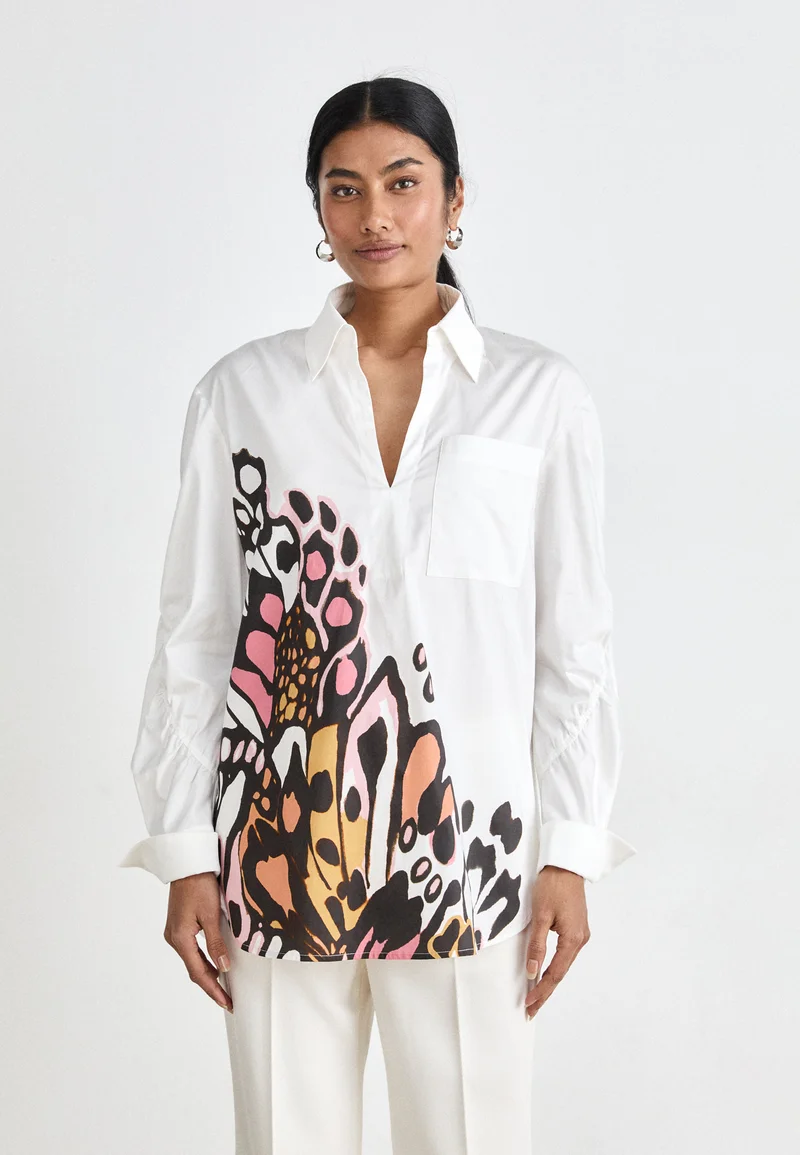cheapest online price Marc Cain Blouse - white Clothing Shirts & Blouses Blouses
