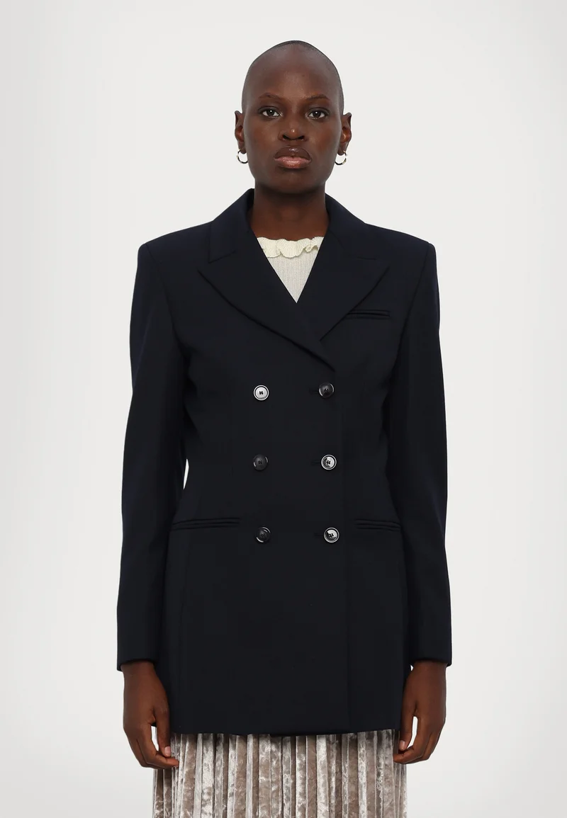 Big discount on sale Marella APPRODO - Blazer navy Clothing Jackets & Blazers Bomber Jackets