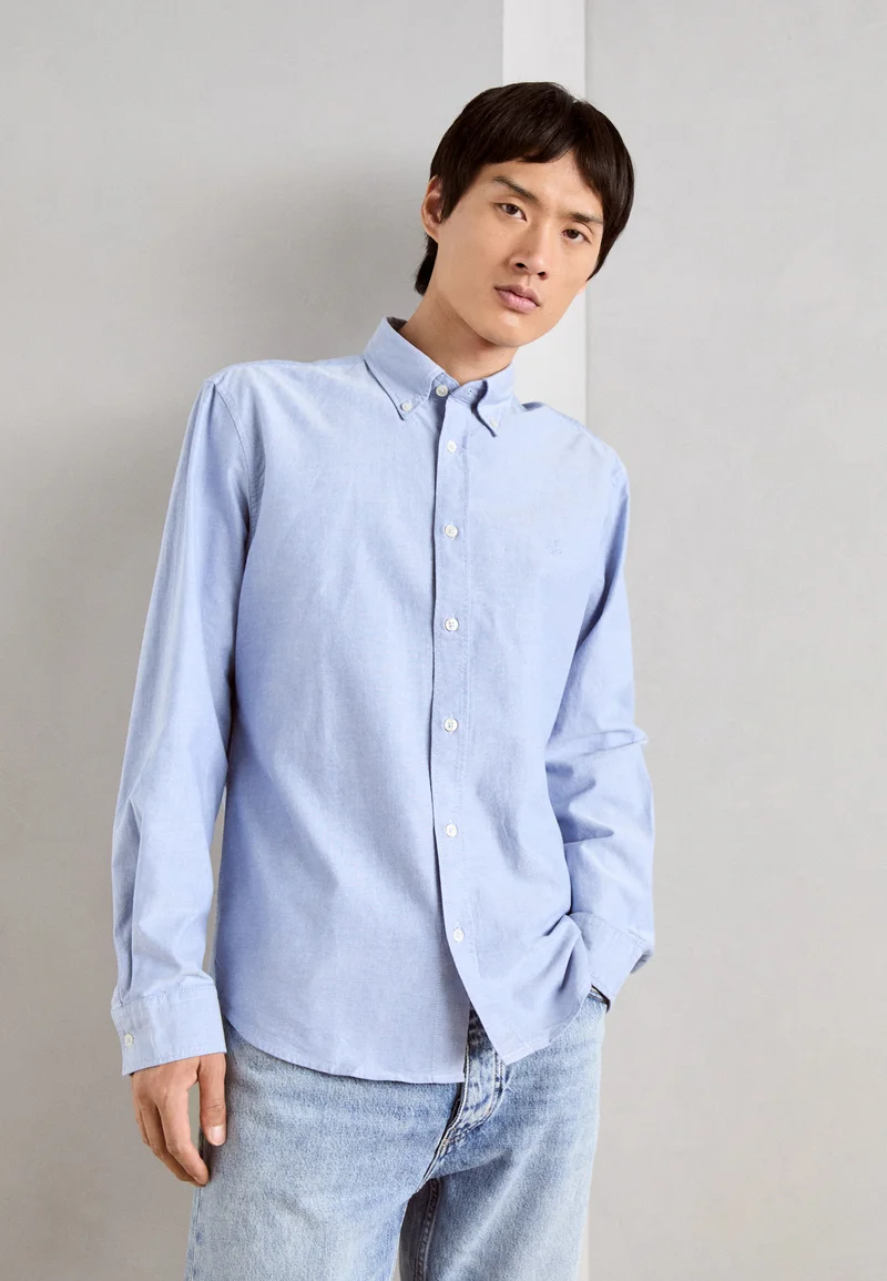 Low Price Guarantee Marc O'Polo BUTTON DOWN COLLAR LONG SLEEVES ROUND HEM - Shirt blue Clothing Sale Shirts Business Shirts