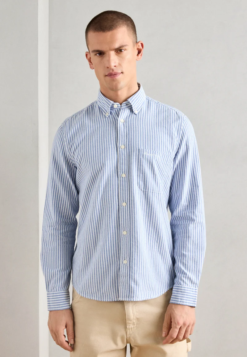 100% high Quality Guarantee Marc O'Polo BUTTON DOWN COLLAR LONG SLEEVES CHEST POCKET ROUND HEM - Shirt cool blue Clothing Sale Shirts Business Shirts