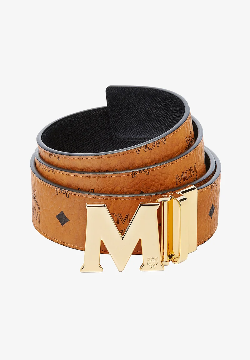 Free Shipping MCM CLAUS - Belt cognac vis Accessories Belts Casual belts
