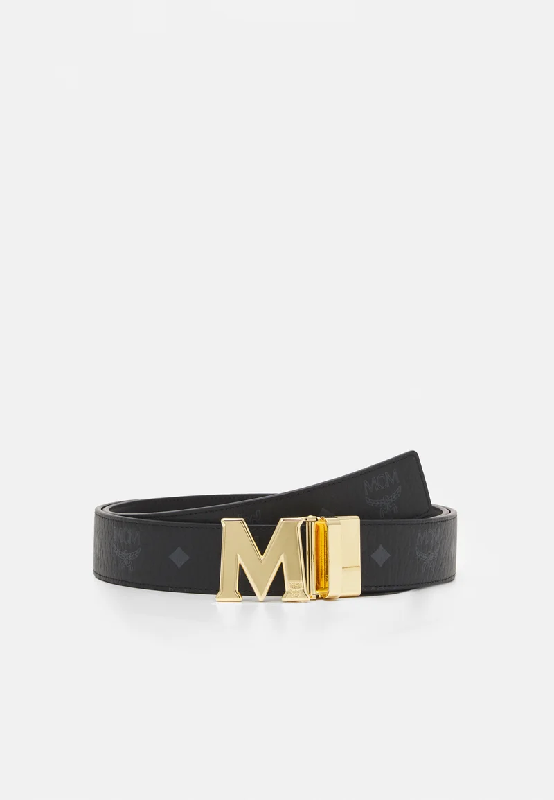 Fast Worldwide Delivery MCM CLAUS M REVERSIBLE BELT 1.5" IN VISETOS - Belt black Accessories Belts Casual belts