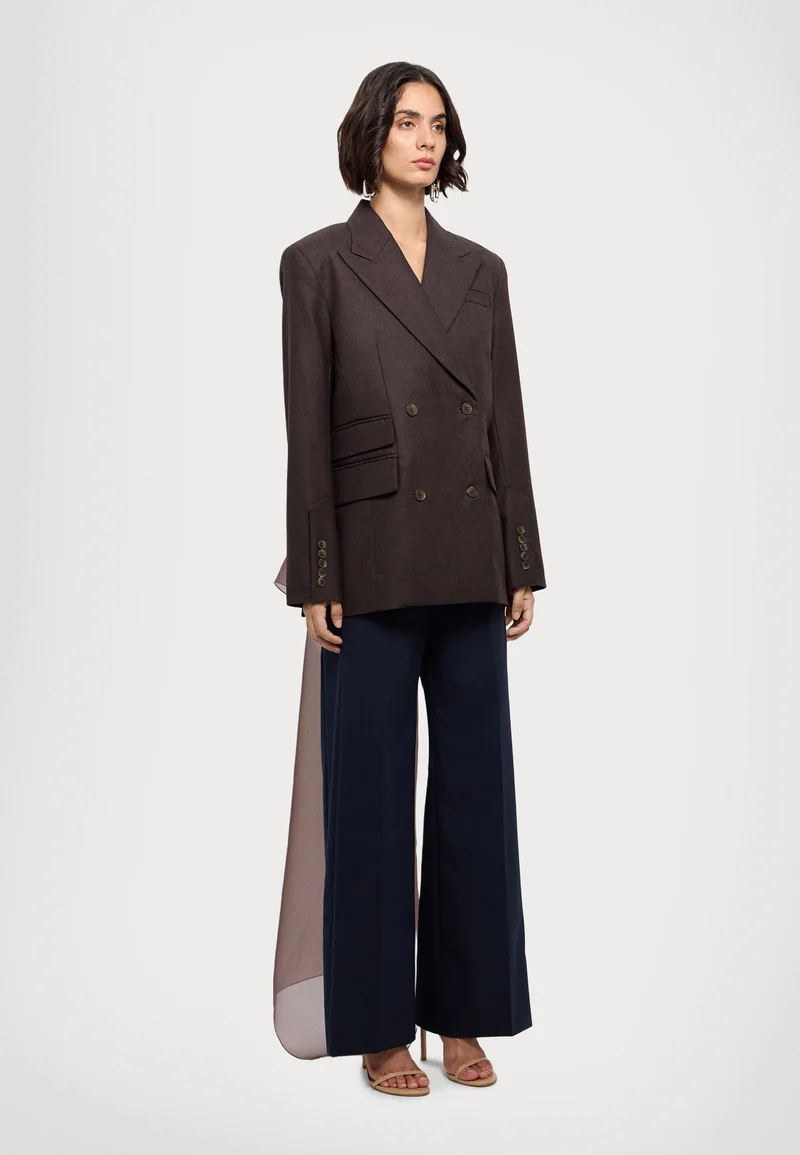 attractive design Materiel SCARF - Blazer dark brown Clothing Jackets & Blazers Bomber Jackets