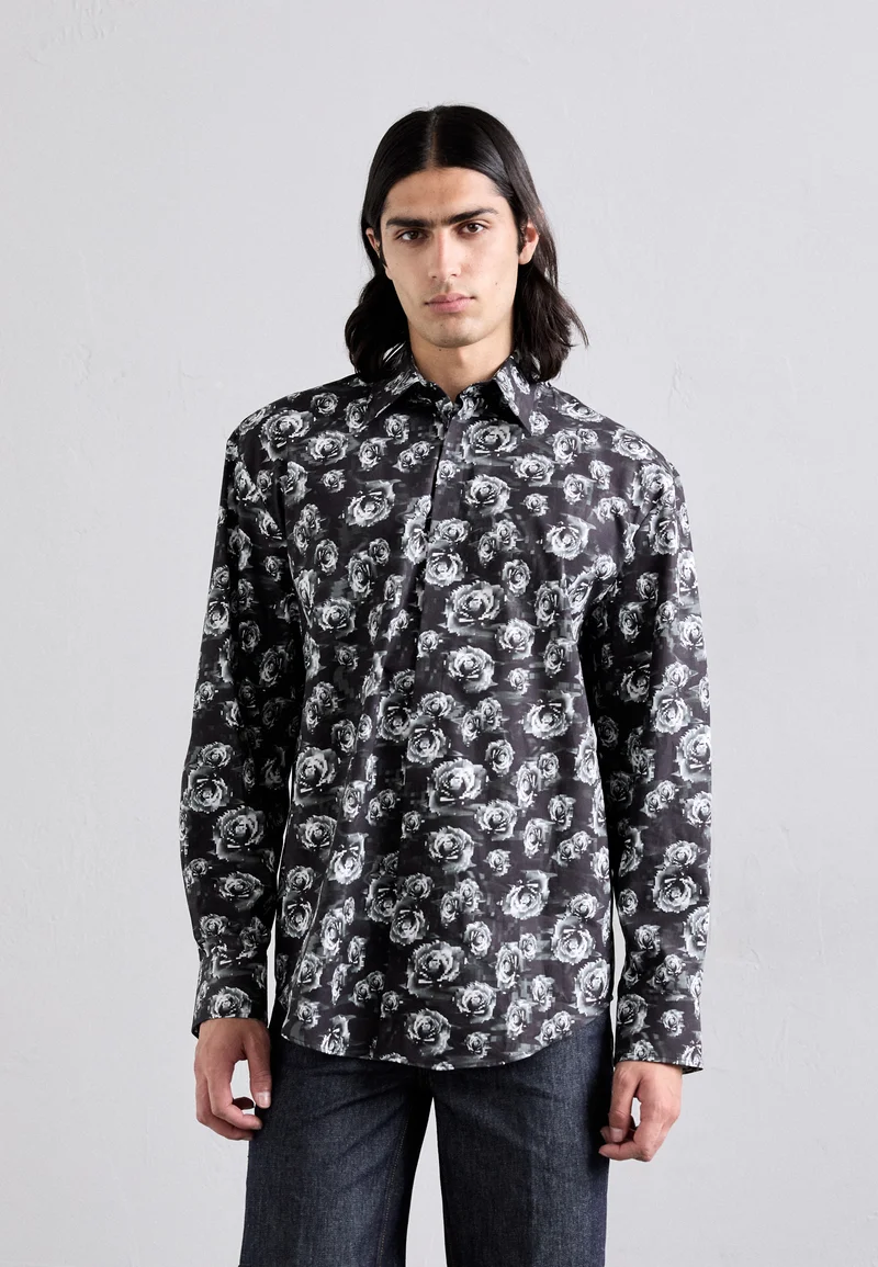 ever-popular MSGM CAMICIA - Shirt black/white Clothing Sale Shirts Business Shirts