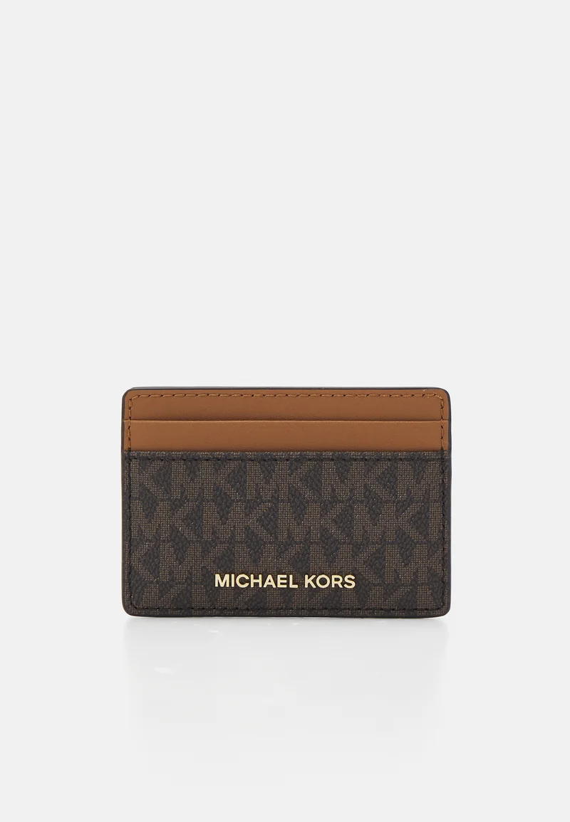 UK store MICHAEL Michael Kors JET SET CARD HOLDER - Business card holder brown Accessories Wallets & card holders Card cases