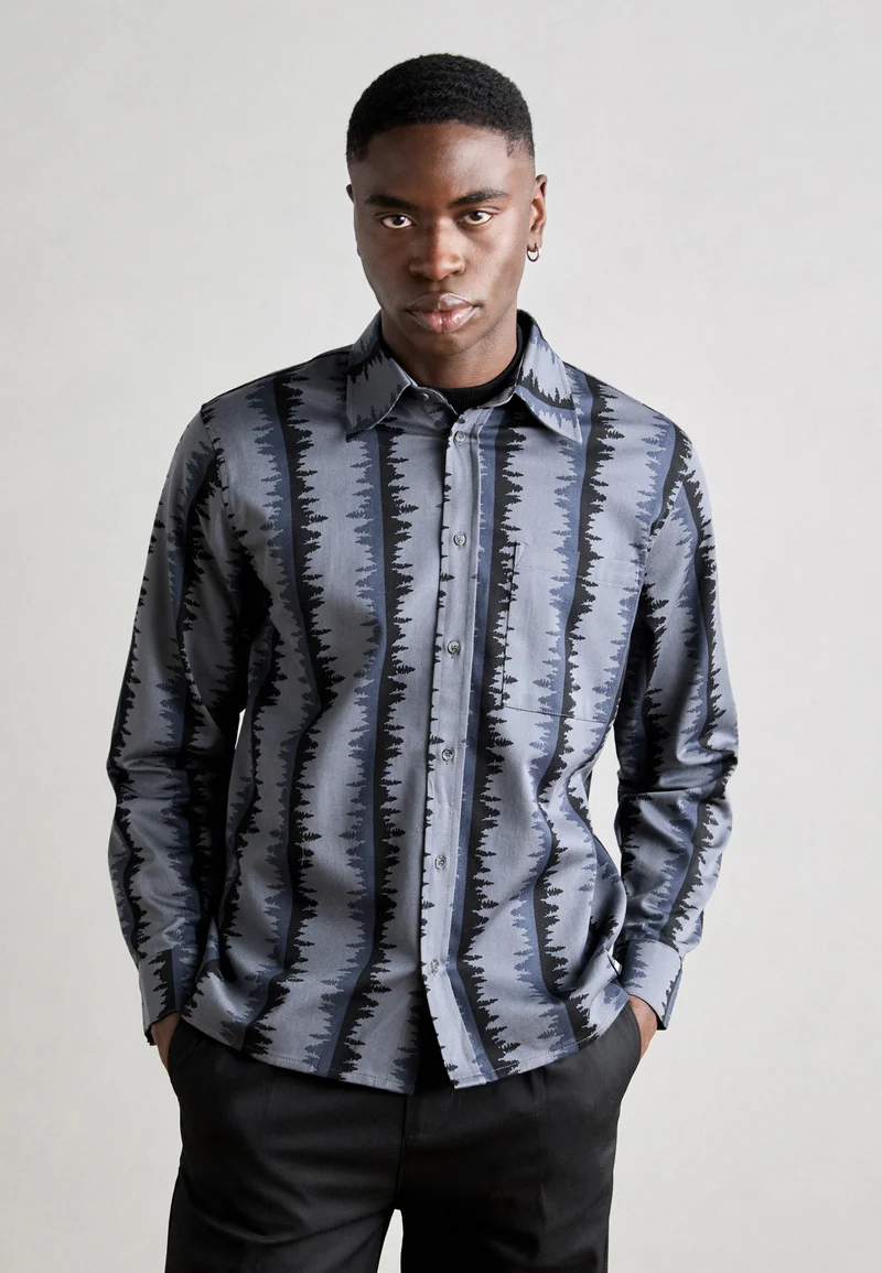wide range Makia SHORELINE SHIRT - Shirt blue grey Clothing Shirts Casual Shirts