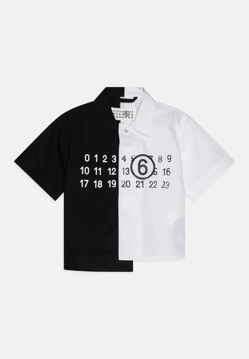 reputable site MM6 Maison Margiela UNISEX - Button-down blouse black/white Clothing T-shirts & tops Blouses & tunics