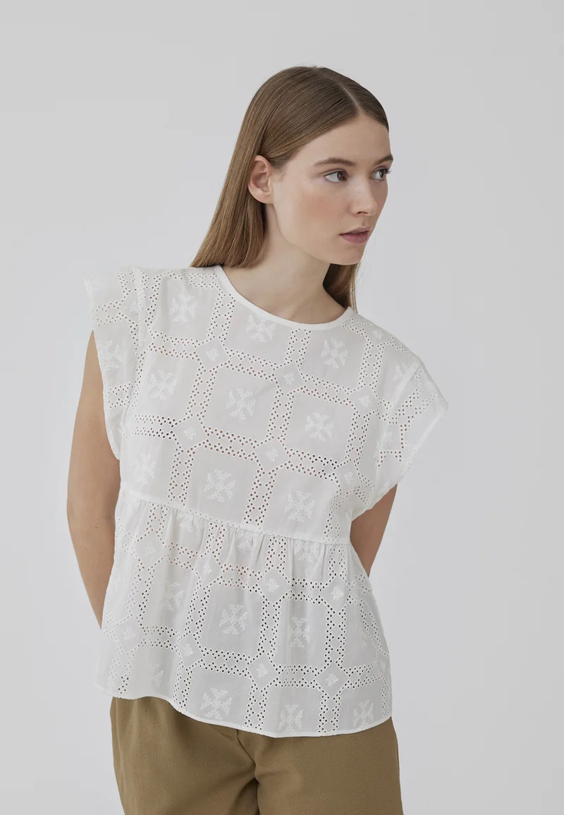 attractive price Modström HOLLYN - Print T-shirt soft white Clothing Shirts & Blouses Blouses