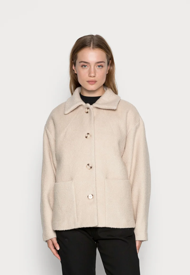 top brands Monki Light jacket - beige Clothing Jackets & Blazers Bomber Jackets