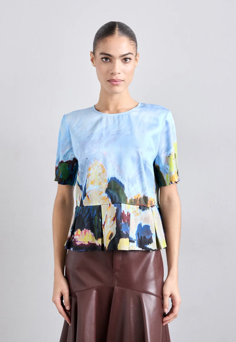 Online Here MUNTHE SOLUS - Blouse blue Clothing Shirts & Blouses Blouses