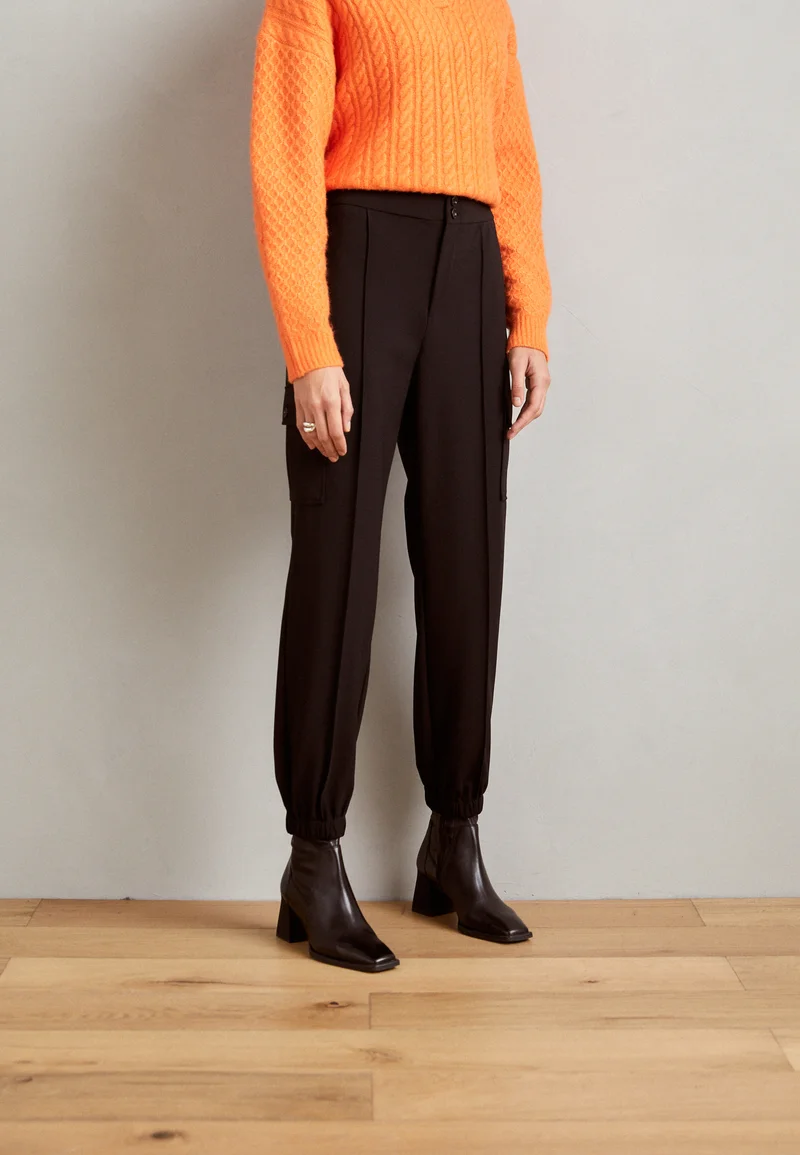 Official supplier Mos Mosh IZZY PANT - Cargo trousers black Clothing Trousers Cargo Trousers