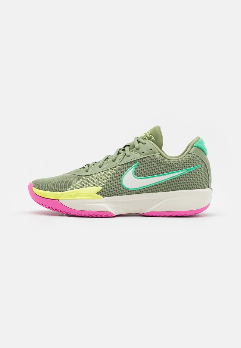 delicate colors Nike Performance AIR ZOOM G.T. CUT ACADEMY - Basketball shoes oil green/sail/spring green Sport Sale Shoes Boots