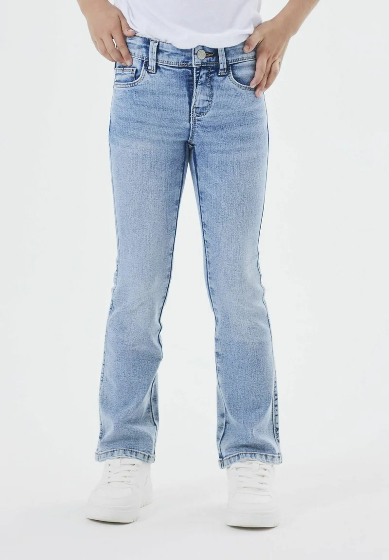 USA official online shop Name it NKFPOLLY - Flared Jeans light blue denim Clothing Bootcut & Flared
